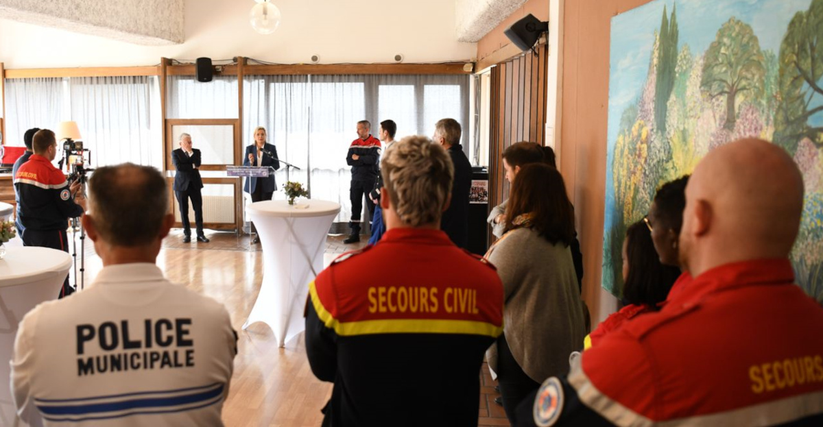 Visite inaugurale de la nouvelle unité de secours civil au Cannet