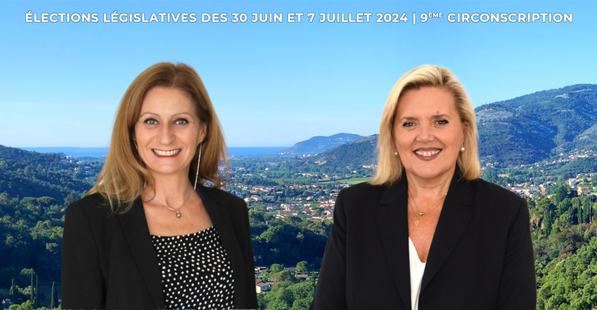 Florence SIMON, Maire de Pégomas soutient Michèle TABAROT aux élections législatives des 30 juin et 7 juillet