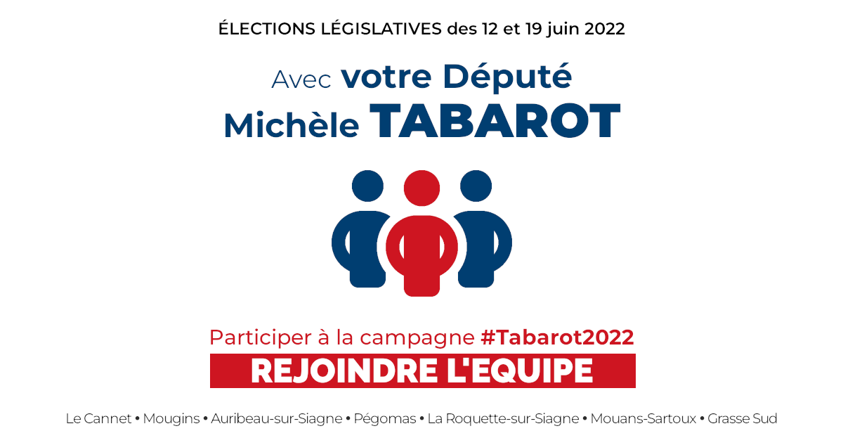 Rejoindre l'équipe de campagne de Michèle TABAROT